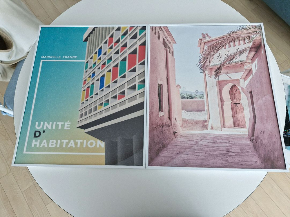 국산 알루미늄 프레임 액자 3개 이미지