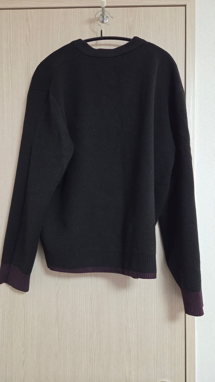 스토커즈x더니트컴퍼니 리버서블 니트 버건디 M 이미지