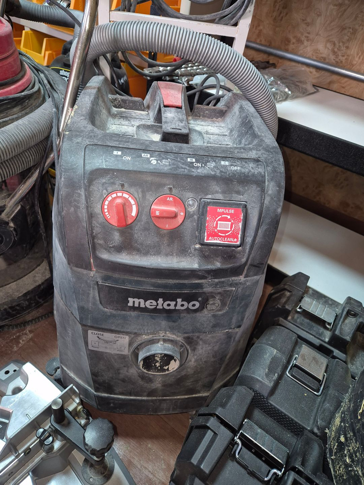 메타보 홈파기 그라인더, 2중 날 3개, 메타보 집진기--4