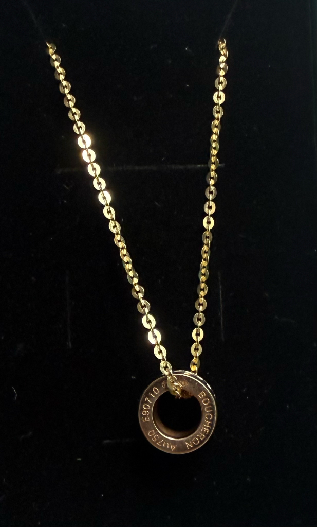 18k 부쉐론목걸이 콰트로라지--1