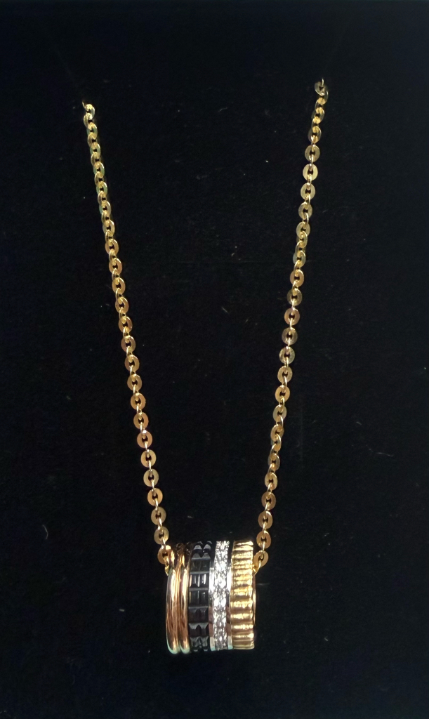 18k 부쉐론목걸이 콰트로라지--2