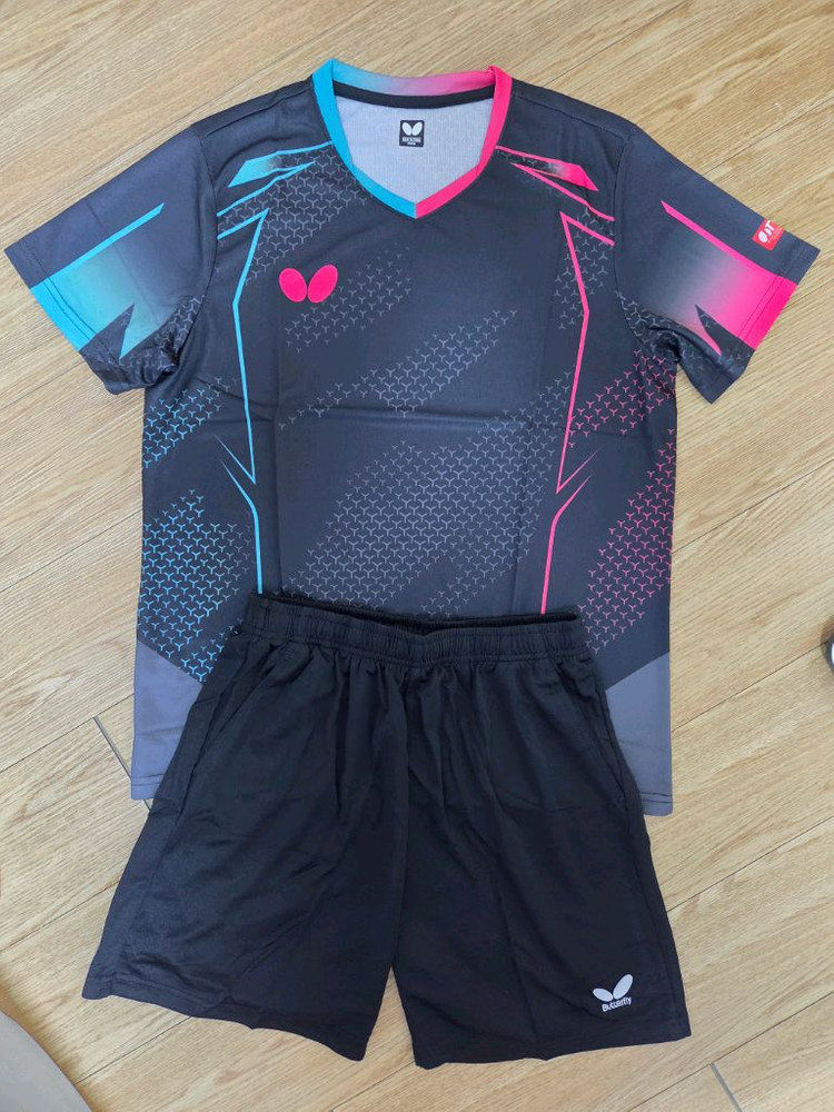 버터플라이 운동복 탁구복 탁구유니폼 상하의 한벌세트 새상품 판매--4