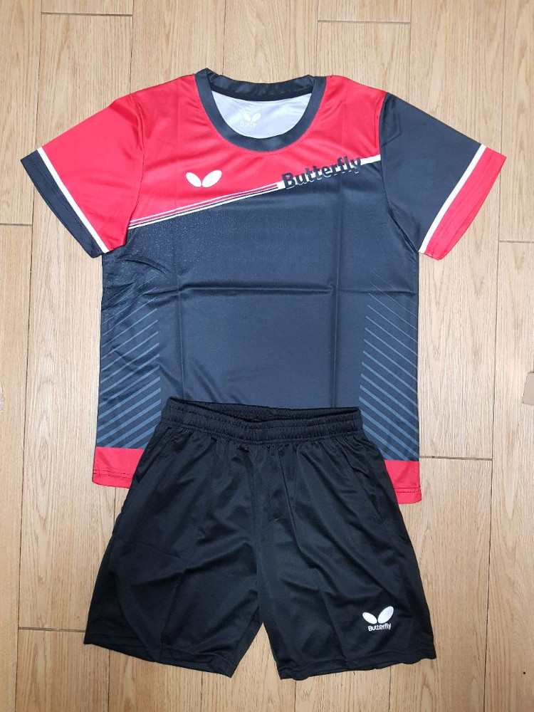 버터플라이 운동복 탁구복 탁구유니폼 상하의 한벌세트 새상품 판매--5