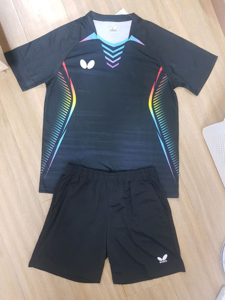 버터플라이 운동복 탁구복 탁구유니폼 상하의 한벌세트 새상품 판매--7