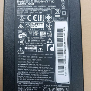 삼성 사운드바 어댑터 A6024_DSM 팝니다.HW-H550 이미지