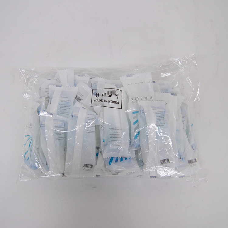 [창고정리새제품] 개별포장 고급 일회용 면도기 50개(1세트) 새제품 이미지