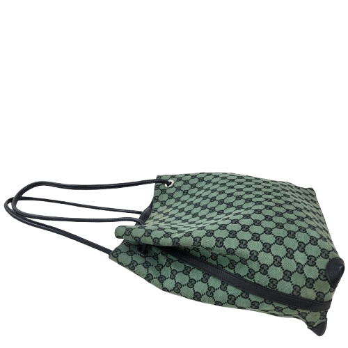 정품 구찌 기포드 그린블랙 자가드 숄더백--4