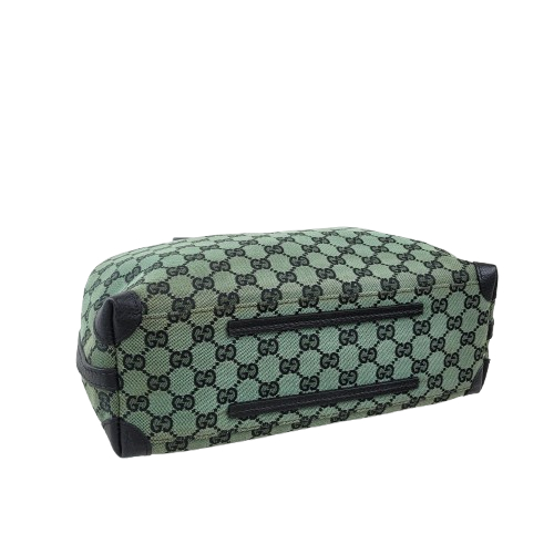 정품 구찌 기포드 그린블랙 자가드 숄더백--5