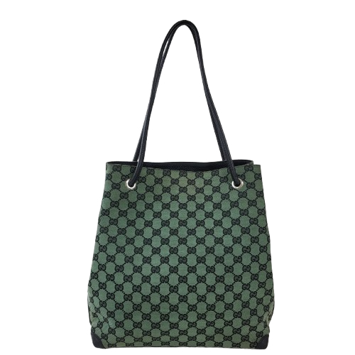 정품 구찌 기포드 그린블랙 자가드 숄더백--6