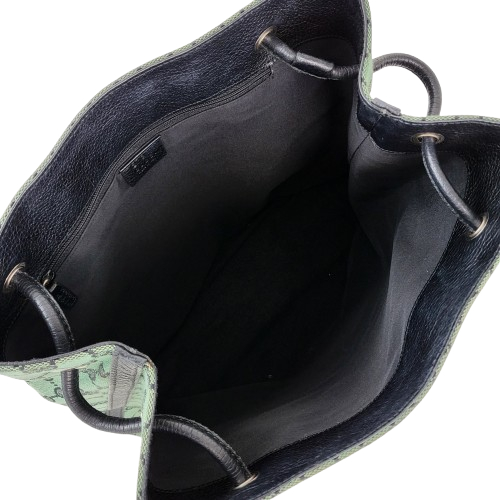 정품 구찌 기포드 그린블랙 자가드 숄더백--9