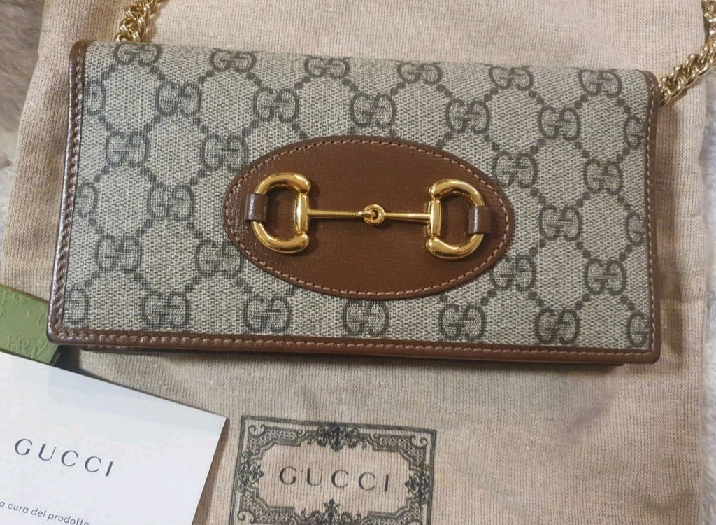 GG 캔버스 호스빗 클러치백--1