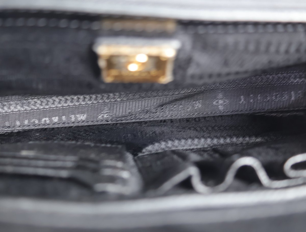 메트로시티 퀄팅 레더 탑핸들 체인 숄더백 크로스백 블랙 이미지