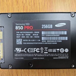 850 PRO 256GB SSD