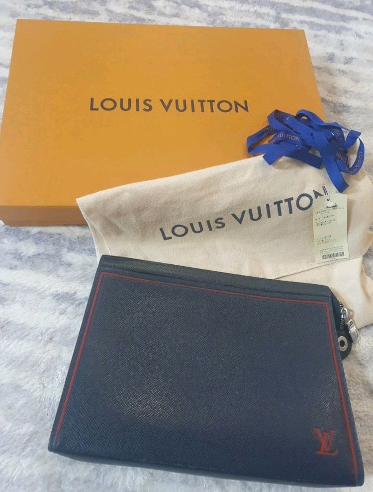 사피아노 레더 클러치백 루이비통--1