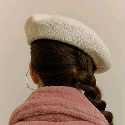 OIOI 트위드 베레모--1