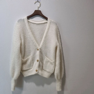 Le Blanc FAYEWOO 페이우 앙고라 니트 가디건