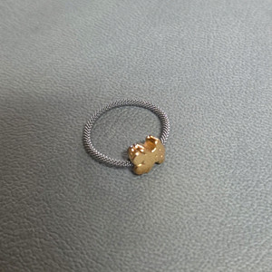 tous 18k골드 곰 매쉬 반지