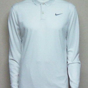 나이키 골프 NIKE GOLF 정품. 고기능성 깔끔한 화이트 카라 긴팔 티셔츠