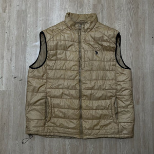 유에스 폴로 에센 남성 로고 경량 패딩조끼 3XL