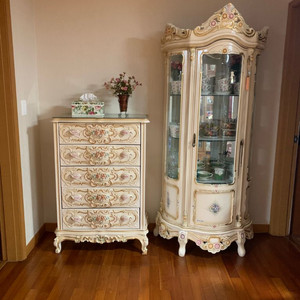 앤틱가구 크랙가구 장식장, 5단서랍장