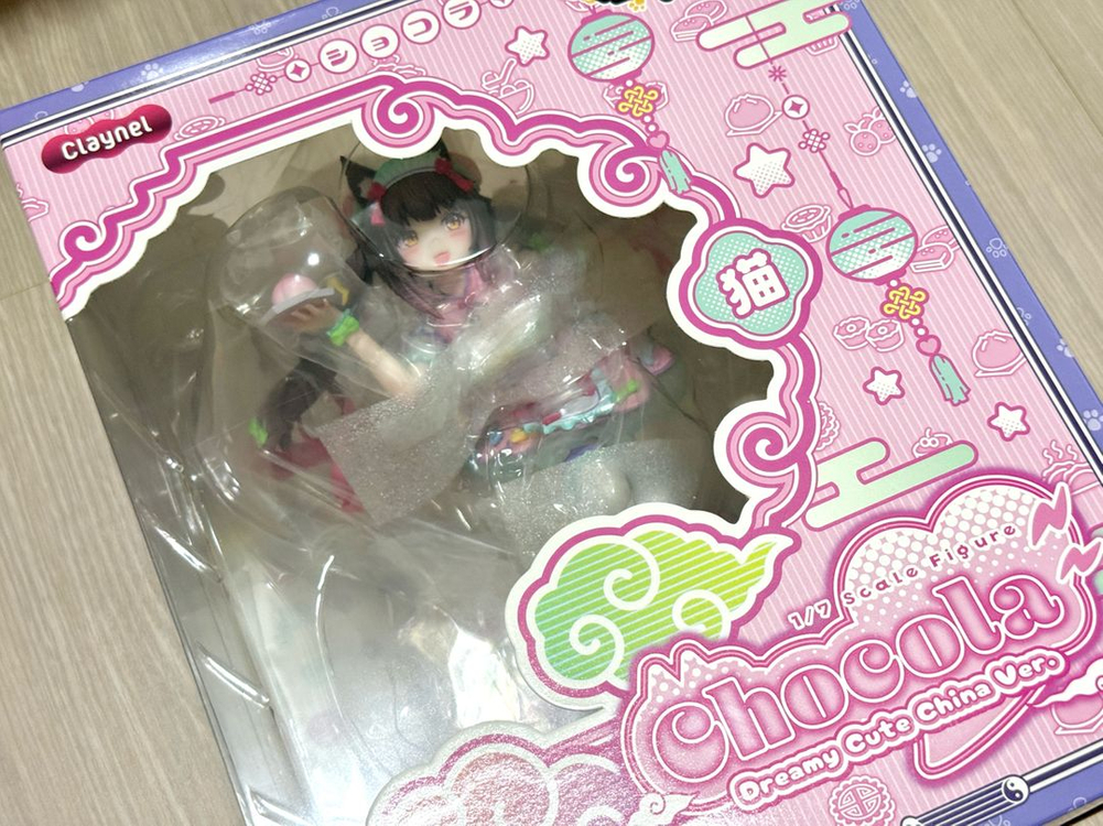 클레이넬 크레넬 claynel 네코파라 쇼콜라 유메카와 차이나 피규어--1
