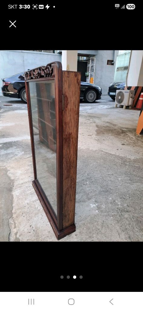 통나무조각 거북이한쌍골동품 가격조정--6