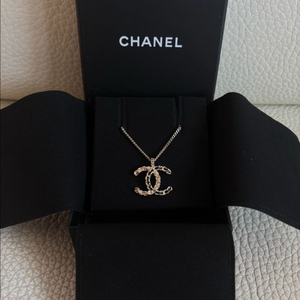 [미사용][정품]샤넬 CC 로고 골드 목걸이