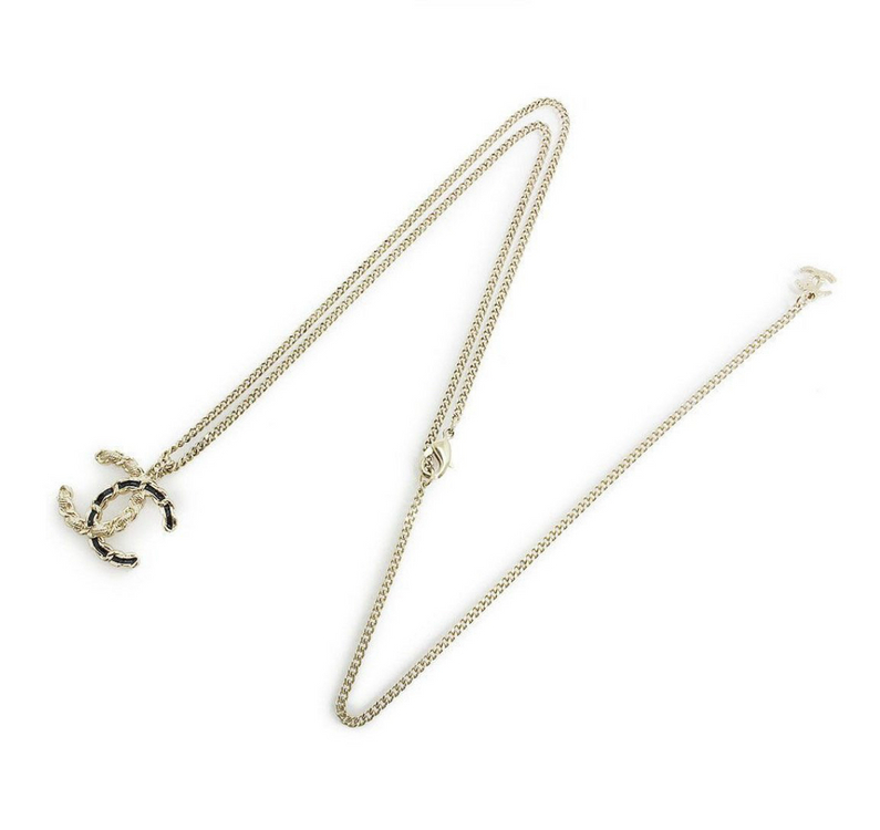 [미사용][정품]샤넬 CC 로고 골드 목걸이--3