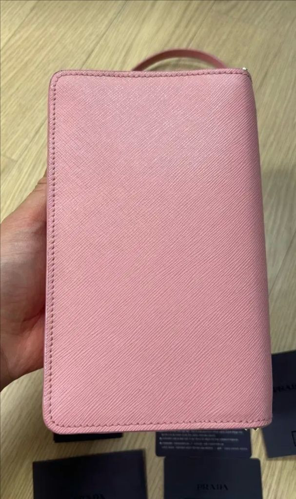프라다 사피아노 숄더백 핑크--2