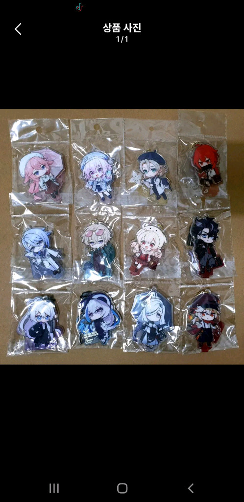 미호요(원신, 붕괴) 공식 아크릴 키링 스탠드--0