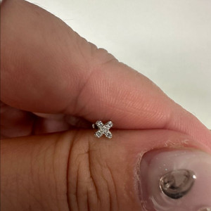 14k화이트골드 랩다이아 피어싱 바길이 6