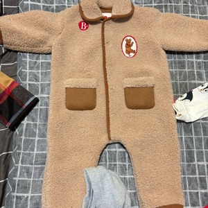 베베드피노 뽀글이 무스탕 우주복 85