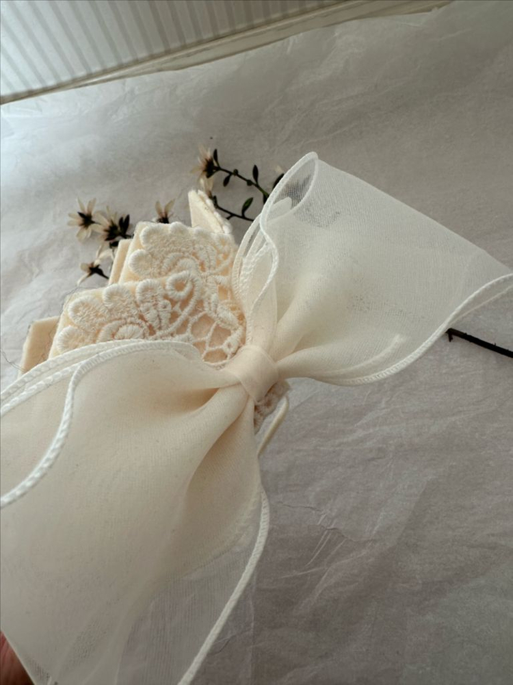 진주 레이스 왕관 아기 기념일 소품 이미지