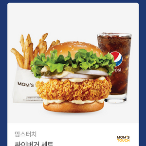 맘스터치 싸이버거 세트