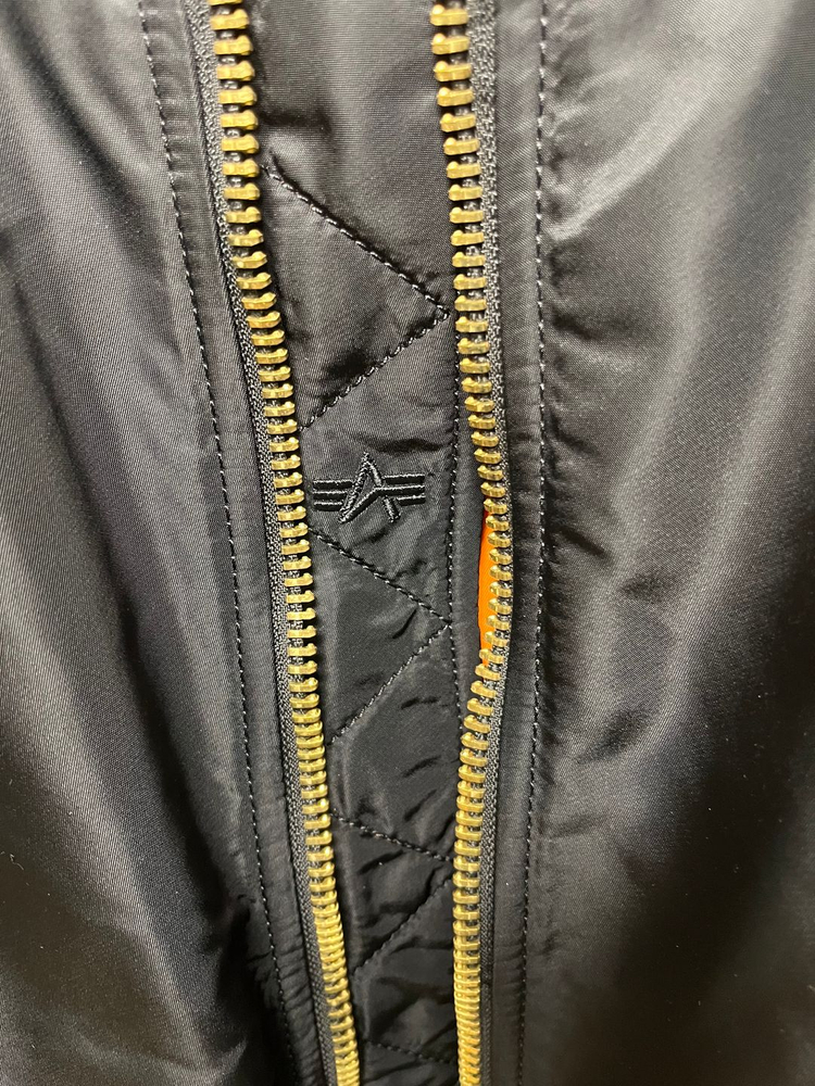 알파인더스트리 슬림핏 MA-1 블랙 M사이즈 새제품 이미지