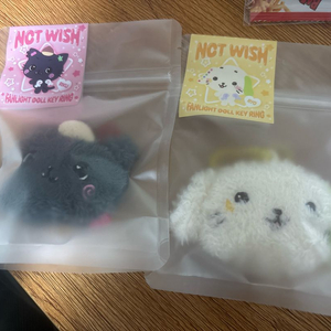 (미개봉)엔시티 위시 위시돌 쿠리 룐룐 응원봉키링 머리키링 이미지