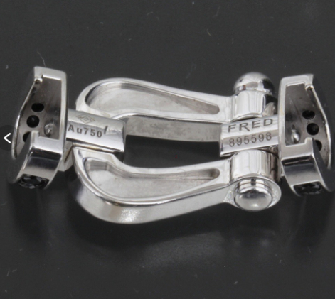 프레드 포스텐 화이트 골드 및 블랙 다이아 라지 풀파베 모델(구형)--2