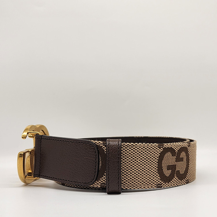 구찌 400593 와이드 레더 벨트 90--1