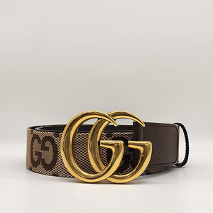 구찌 400593 와이드 레더 벨트 90