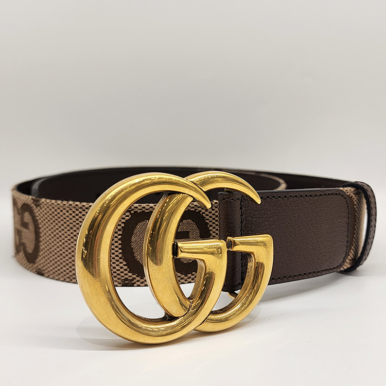 구찌 400593 와이드 레더 벨트 90--3