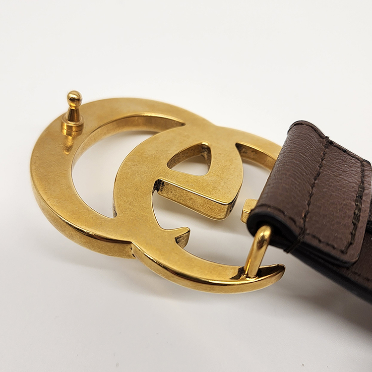 구찌 400593 와이드 레더 벨트 90--6