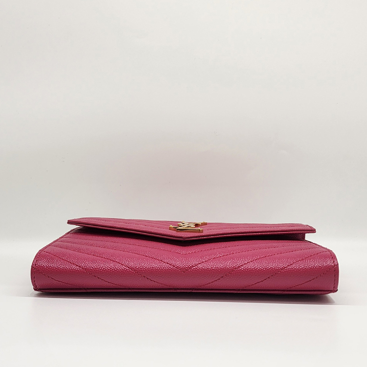 생로랑 617662 모노그램 엔벨로프 클러치 핑크--3