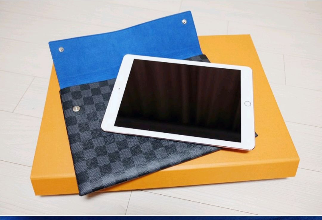 Louis Vuitton(루이비통) 다미에 그라파이트 알파 파우치 클러치 정품@ 태블릿 PC 수납가능--0