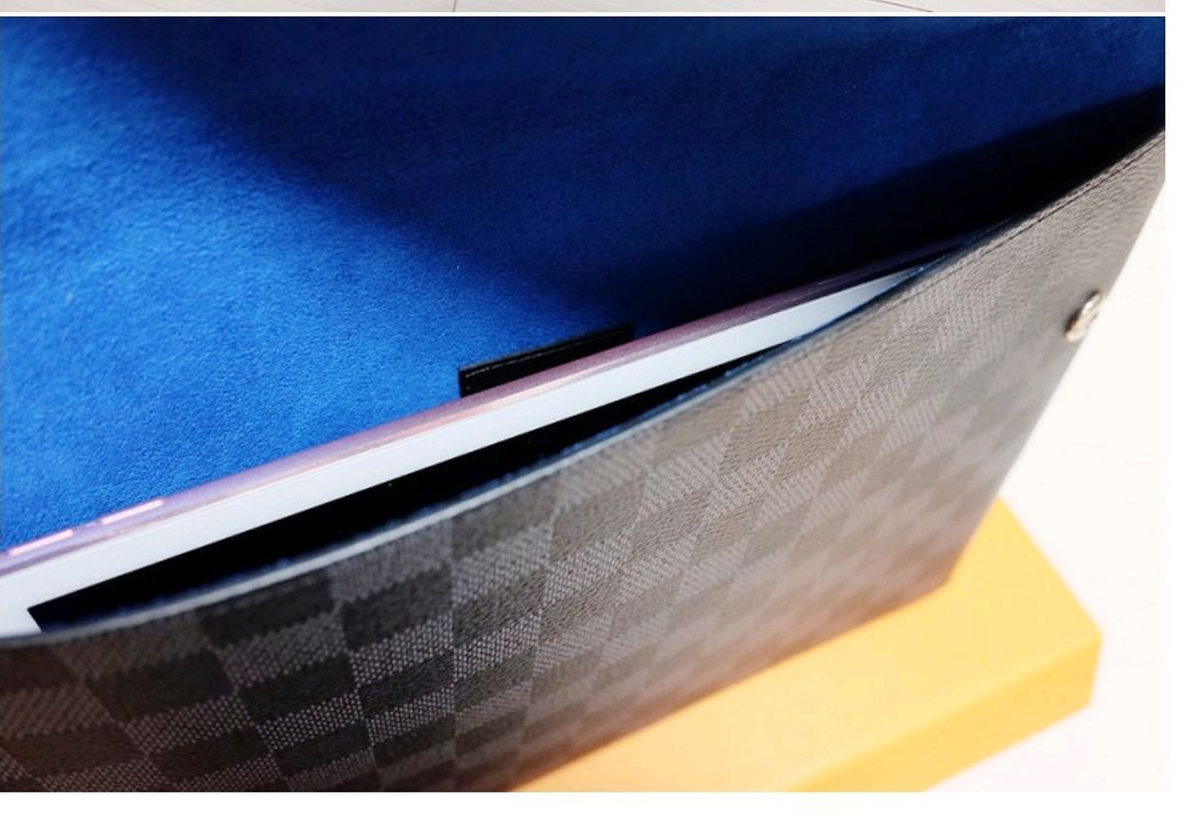 Louis Vuitton(루이비통) 다미에 그라파이트 알파 파우치 클러치 정품@ 태블릿 PC 수납가능--1