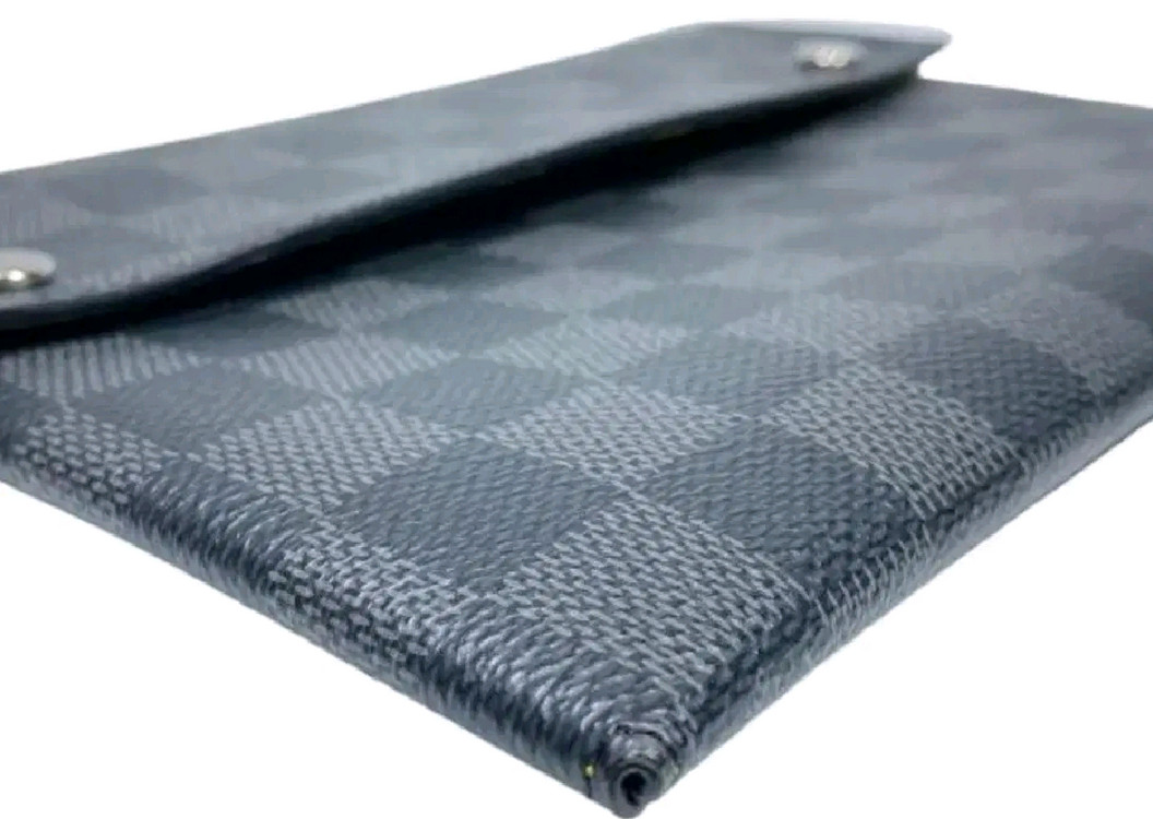 Louis Vuitton(루이비통) 다미에 그라파이트 알파 파우치 클러치 정품@ 태블릿 PC 수납가능--5