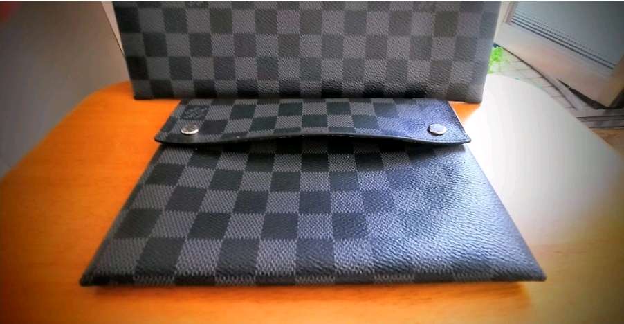 Louis Vuitton(루이비통) 다미에 그라파이트 알파 파우치 클러치 정품@ 태블릿 PC 수납가능--7
