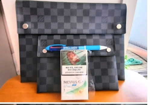 Louis Vuitton(루이비통) 다미에 그라파이트 알파 파우치 클러치 정품@ 태블릿 PC 수납가능--8