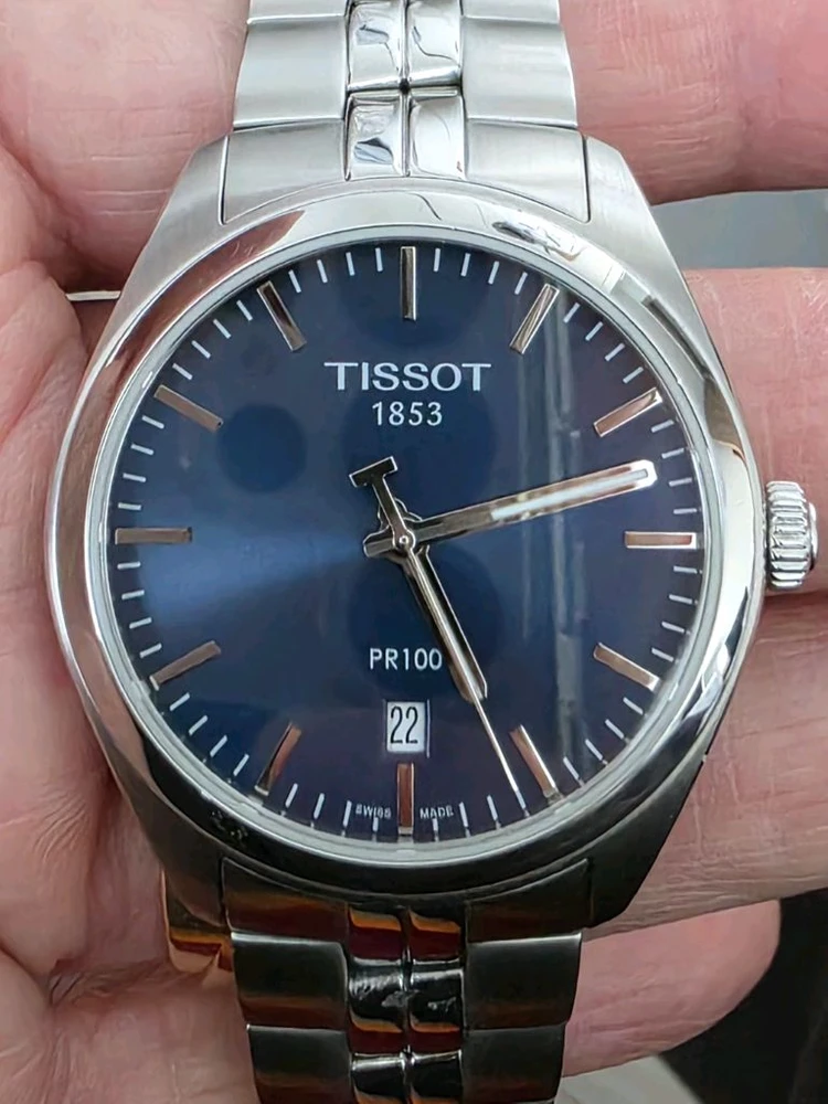 티쏘 (TISSOT) PR100 청판 쿼츠시계 (풀박스 새제품급) 이미지