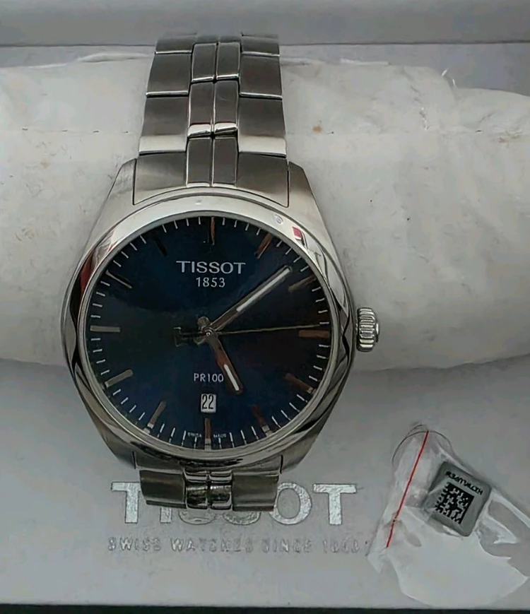 티쏘 (TISSOT) PR100 청판 쿼츠시계 (풀박스 새제품급) 이미지
