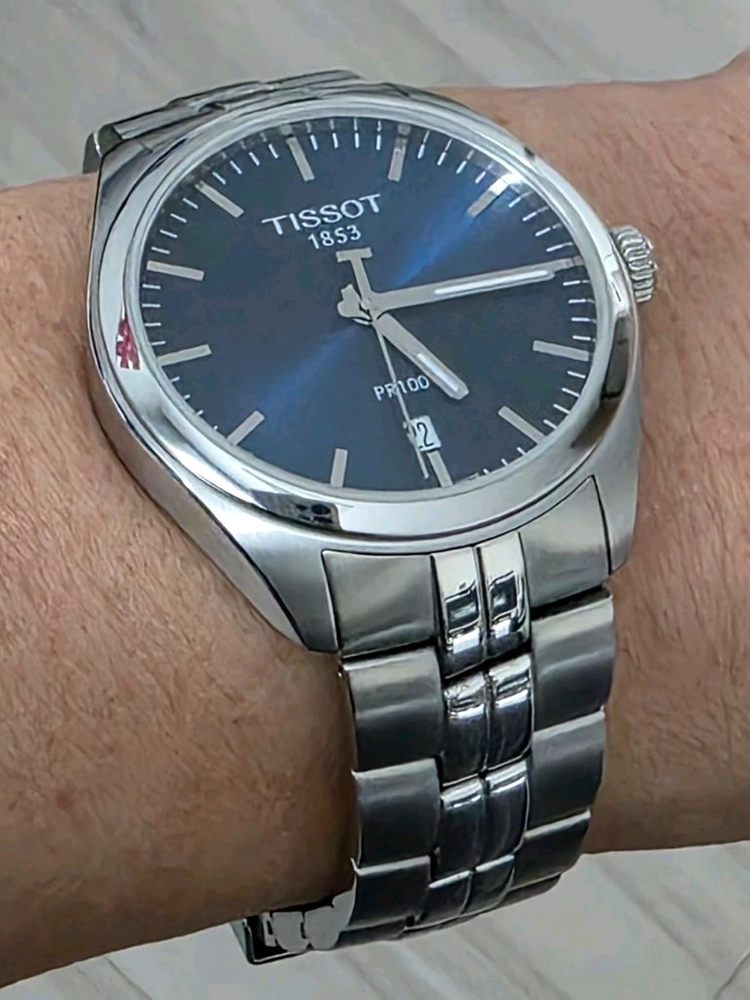 티쏘 (TISSOT) PR100 청판 쿼츠시계 (풀박스 새제품급) 이미지